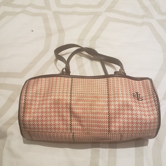 Checked Ralph Lauren Cyllinder Houndstooth Bag - Picture 1 of 2